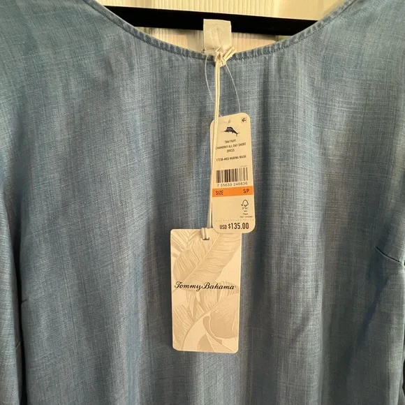 NWT Tommy Bahama All Day Chambray Dress - Picture 4 of 9
